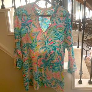 Lilly Pulitzer cotton tunic size XL